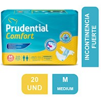 Pañal Prudential Confort Talla M - Bolsa 20 UN